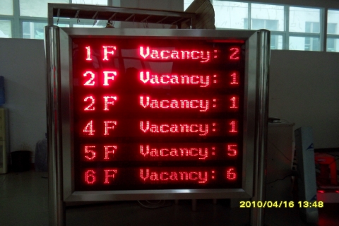 停車(chē)位數(shù)量統(tǒng)計(jì)、顯示、指引屏